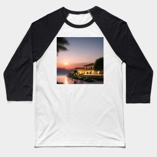 Casa italiana en la playa Baseball T-Shirt